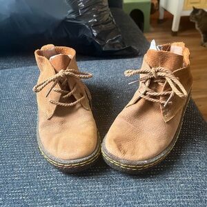 Women's Tan Lace-Up Boots